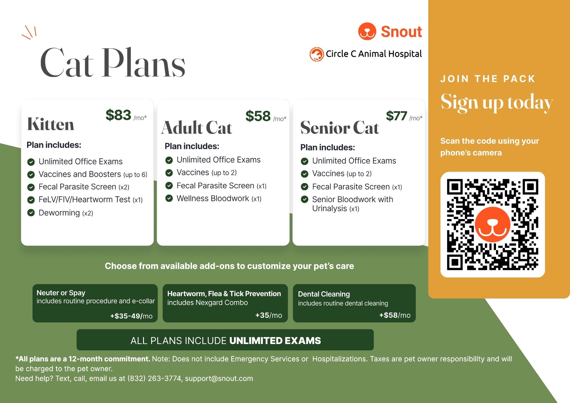 Circle C Animal Hospital Cat Plans Image