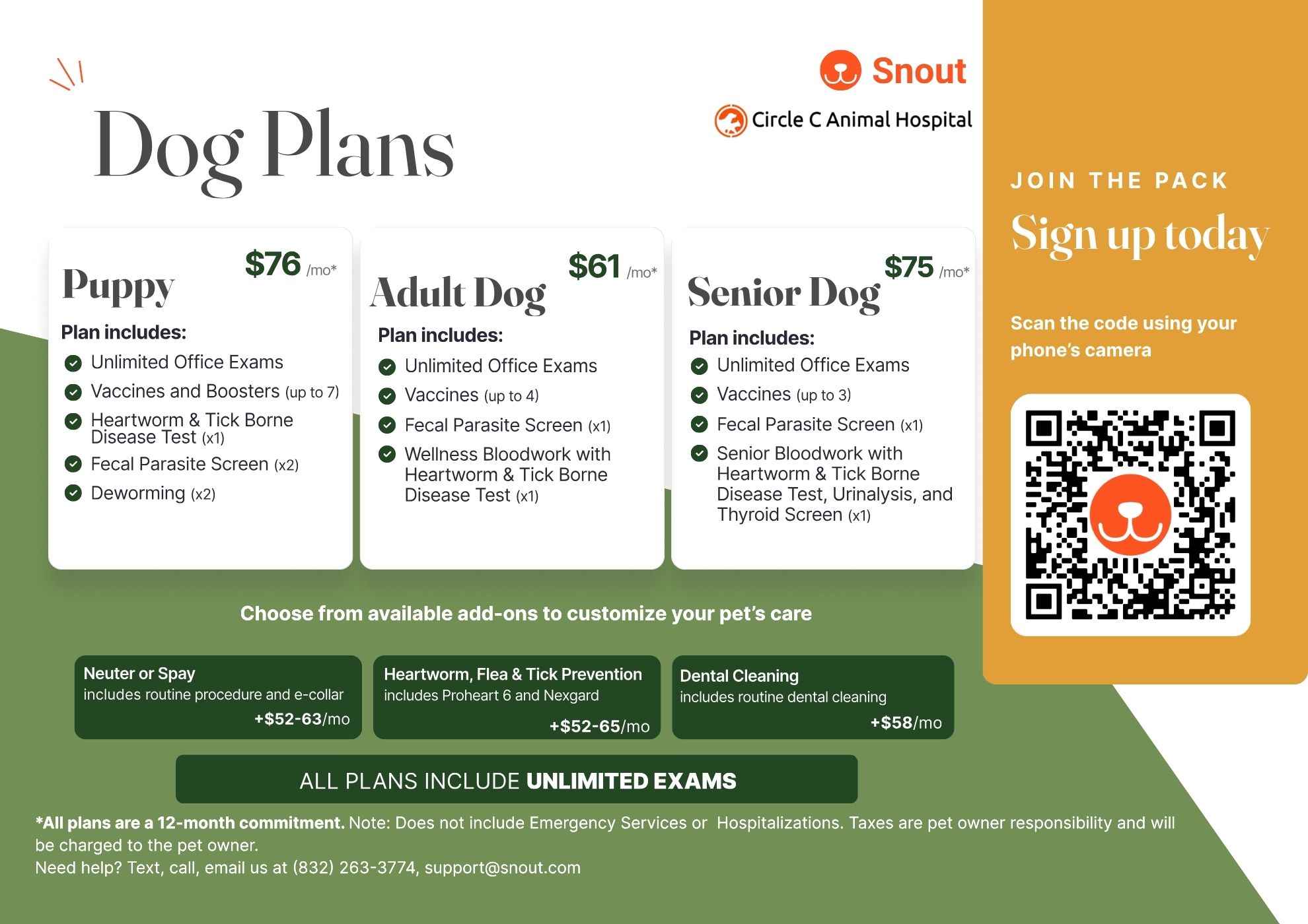 Circle C Animal Hospital Dog Plans Image